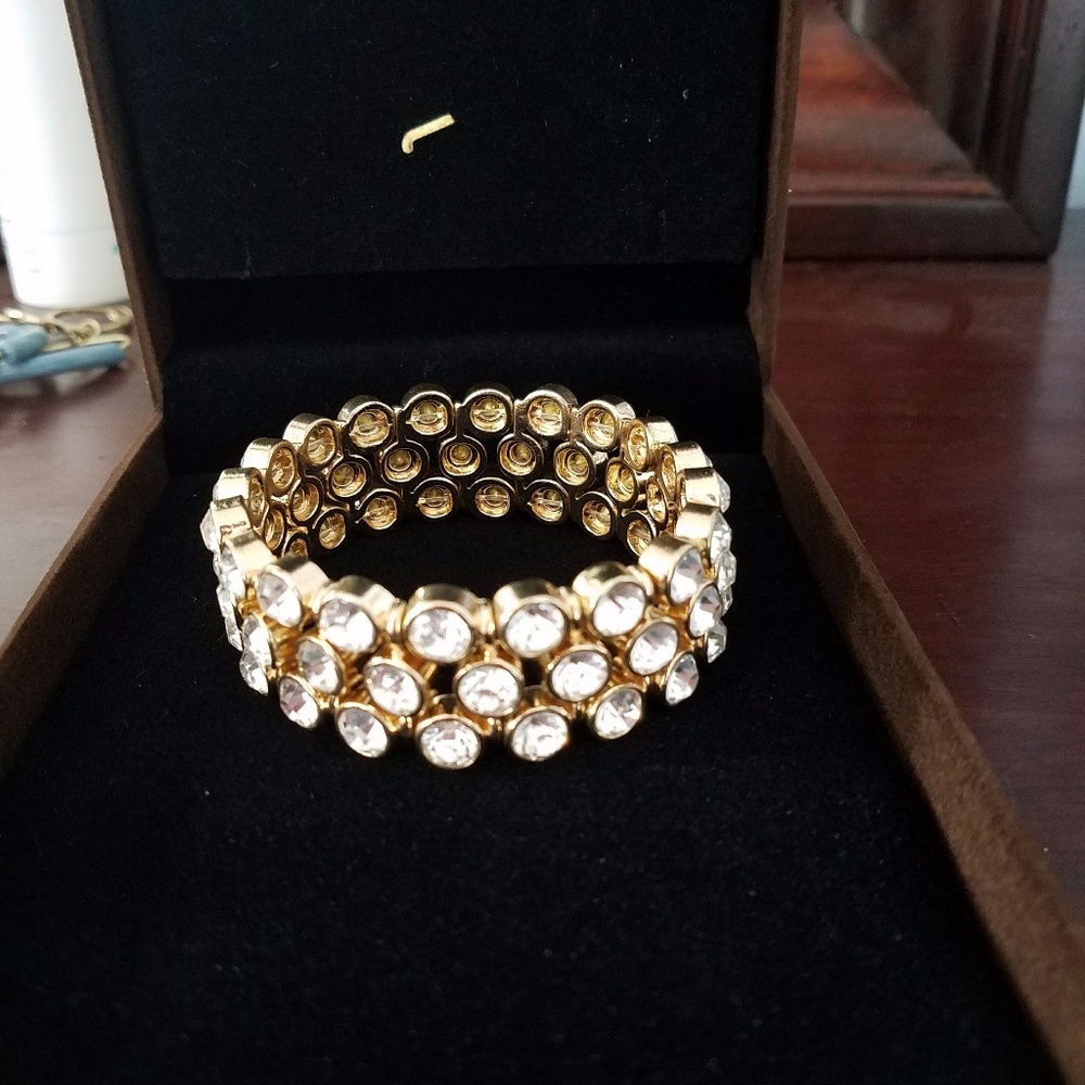 Bracelet with stones in Gold. - Picture 1 of 4